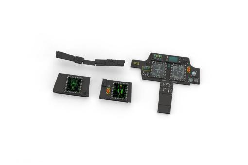 Bf 109F Cockpit avec siège précoce - PRINT 