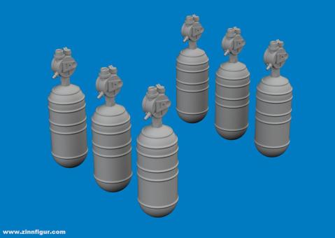 WW2 USAAF Oxygen Cylinder A-6 - Brassin PRINT 