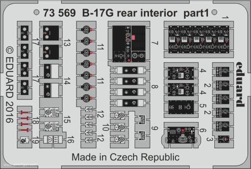 B-17G Hintere Innendetails 