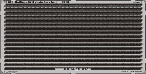Railings 45° 3 Chain Bars Long 