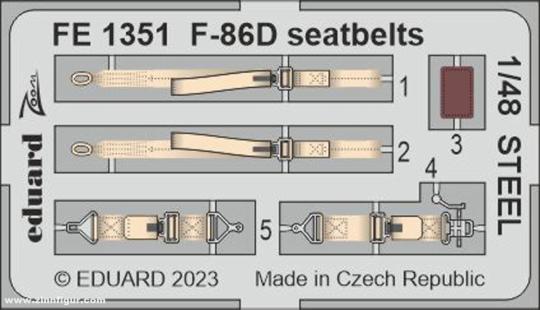 Sangles F-86D (acier) 