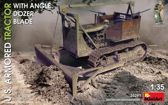 US Armoured Tractor with Angle Dozer Blade 