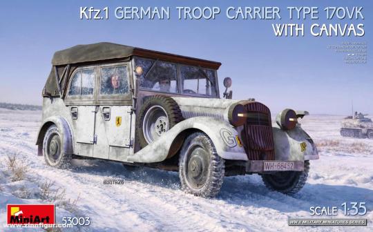 Kfz.1 type 170VK avec bâche 