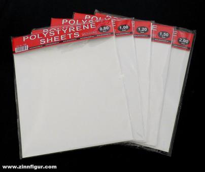2 Polystyrene Sheets 0,2 mm 