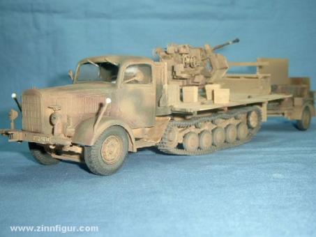 Mercedes mule with 3.7 cm anti-aircraft gun 