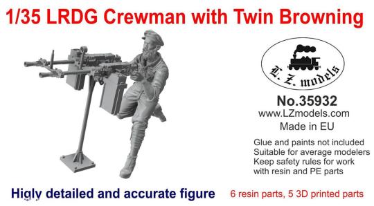 LRDG Crewman with Twin Browning 