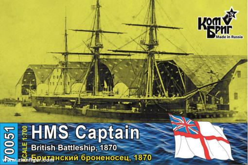 Bateau à tourelle HMS Captain - 1870 
