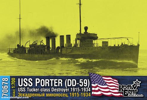 Destroyer USS Porter DD-59 - 1915-34 