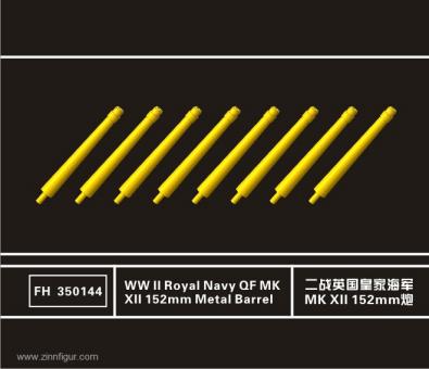 Royal Navy QF Mk.XII Tubes de canon de 152 mm 
