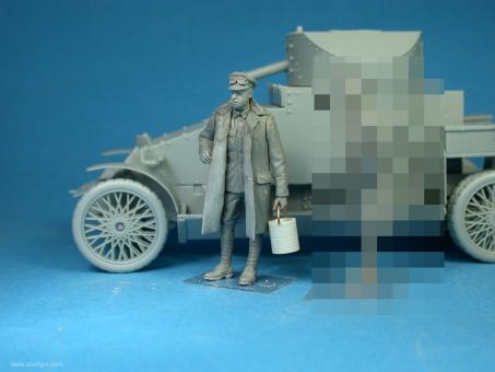 British RNAS Armoured Car Division Crewman with Bucket 