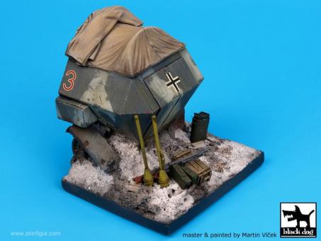 Sd.Kfz. 251 détruit - Diorama Base 