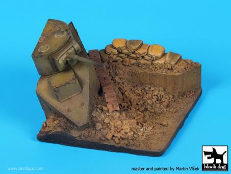 Zerstörter BT-7 - Diorama Base 