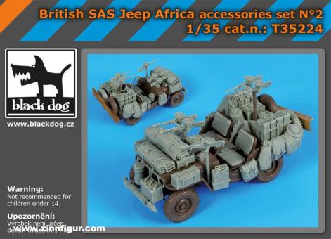 Britischer SAS Jeep Afrika Zubehör Set 