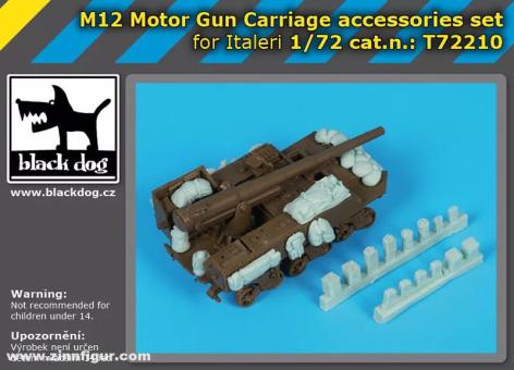 Accessoires pour l'affût de canon motorisé M12 (Italeri) 