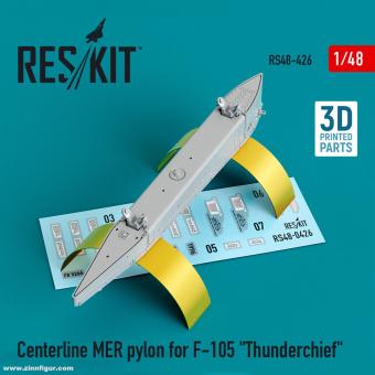Pylône central MER pour F-105 Thunderchief 
