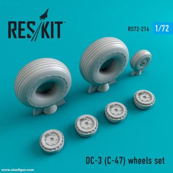 DC-3 (C-47) Wheels Set 