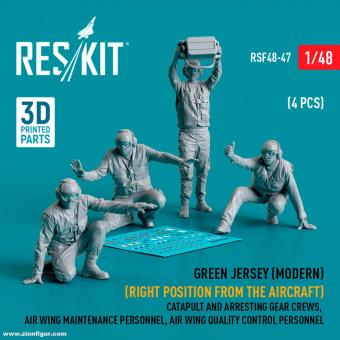 Flugdeckpersonal "Green Jersey" rechte Position 