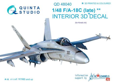 F/A-18C late Interior - 3D-Decal 