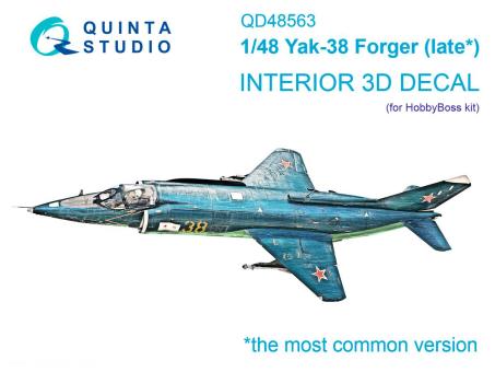 Yak-38 - 3D-Decal Innendetails (Hobby Boss) 
