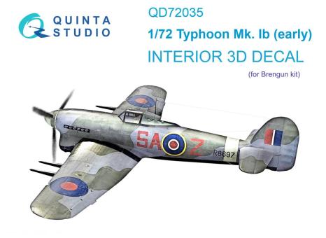 Hawker Typhoon Mk.Ib Early 3D-Decal Interior 