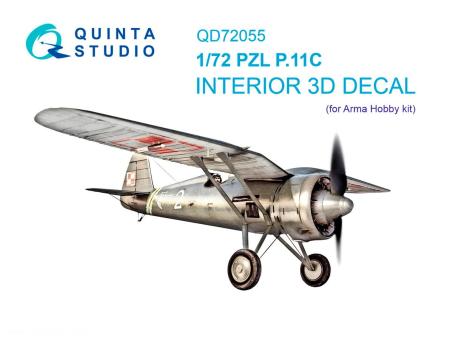 PZL P.11C - Détails intérieurs 3D-Decal 
