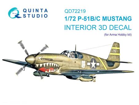 P-51B/P-51C Mustang - 3D-Decal Interior 