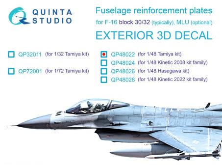 F-16 block 30/32 Verstärkungsplatten 