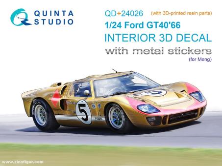 Ford GT40 Mark II '66 - 3D-Decal Innendetails (Meng) 