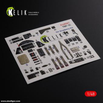 TBF-1C - 3D-Decal Innendetails 