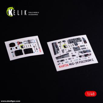 MiG-29C (9-13) Fulcrum - 3D-Decal Interior (GWH) 