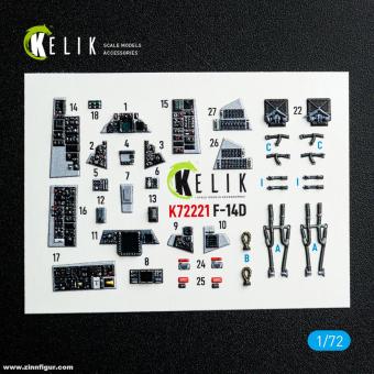 F-14D Tomcat - 3D-Decal Interior (Academy) 
