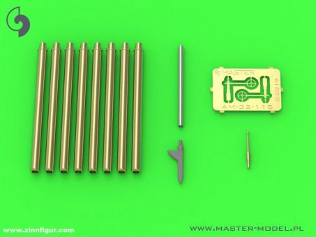 P-47 Thunderbolt - details set - Browning .50 blast tubes, gunsight and Pitot Tube 