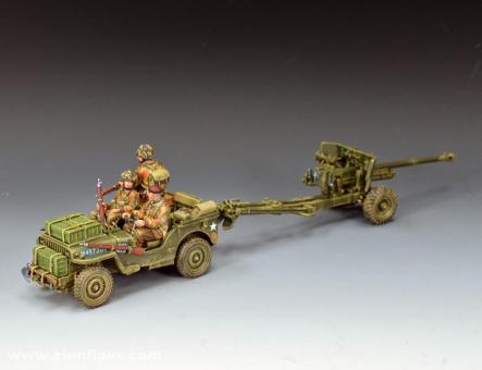 Airborne-Jeep mit 6-Pdr.-PaK 