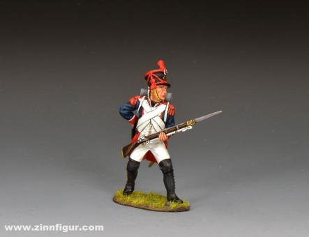 French Line Infantryman Loading Musket 