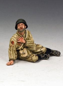 Soldier Sitting Wounded 