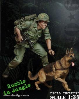 US Army Infanterie K-9 Scout Team 