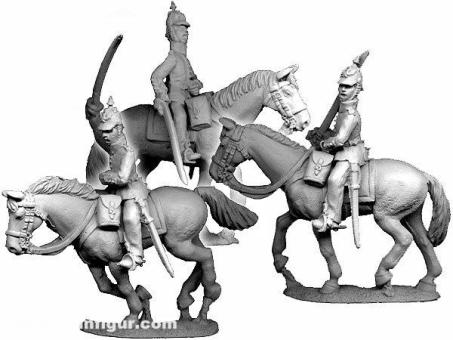 Prussian Infantry Mounted Officers with Helmets 