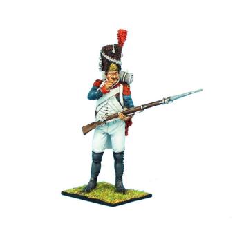 French Grenadier Loading Biting Cartridge 