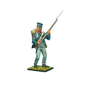 Overweight Chasseur Standing Shouting 