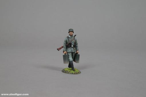German Soldier Carrying Mortar Ammo 