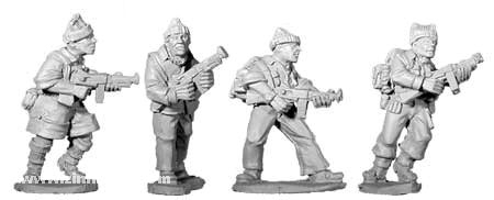 Commandos britanniques avec S.M.G. 