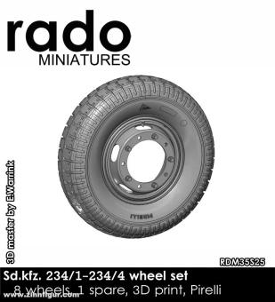 Sd.Kfz.234/1-234/4 Pirelli Wheels 