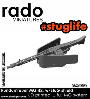 Gyrophare MG 42 avec bouclier StuG 