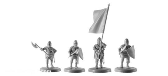 französische Ritter des Mittelalters 