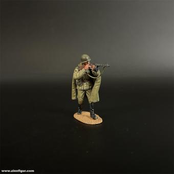 Red Army Machine Gunner Wearing a Cloak 