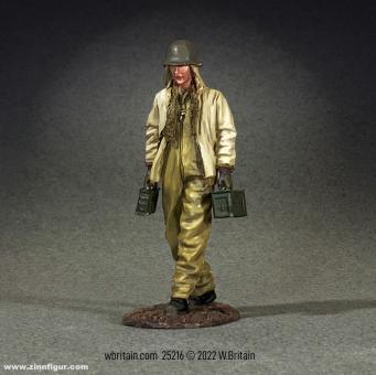 US Tanker Walking with Ammo Cans - Winter 1944-45 