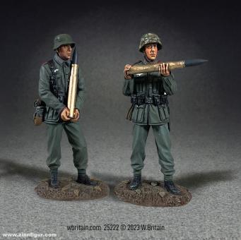 "Preparing for Action, No.1" Two Members of a German 88 Flak Gun 