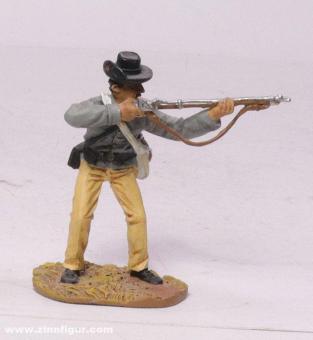 Confederate Infantryman firing 