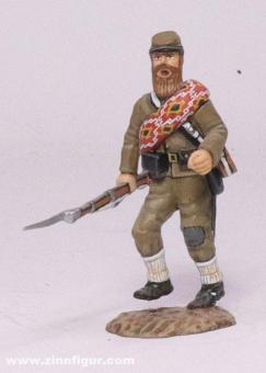 Konföderierter Infanterist im Sturm 