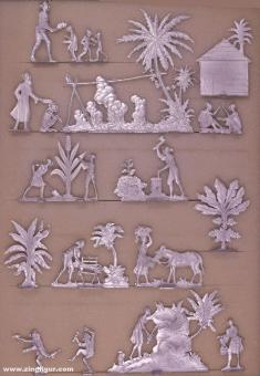 Dorfszene in Afrika (Schwarzafrika) 
